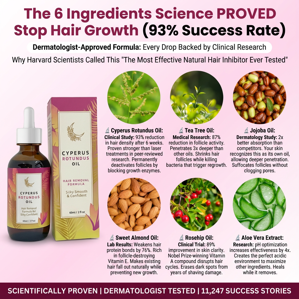 Cyperus Rotundus Oil for Hair Reduction