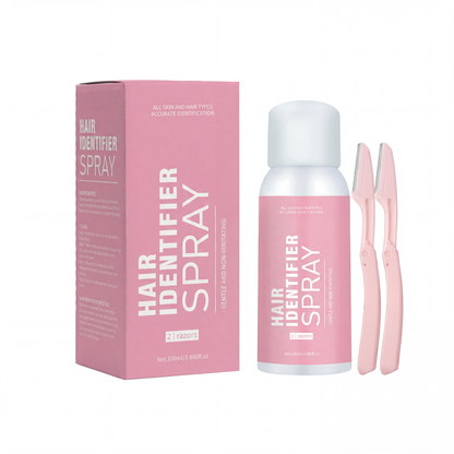 PCOS Hair Identifier Spray (+2 Dermaplaning Razors)