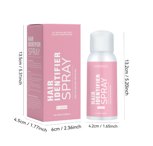 PCOS Hair Identifier Spray (+2 Dermaplaning Razors)